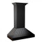 30 In. Wooden Convertible Vent Wall Mount Range Hood In Black