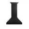 30 In. Wooden Convertible Vent Wall Mount Range Hood In Black