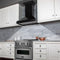 30 In. Wooden Convertible Vent Wall Mount Range Hood In Black