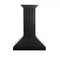 36 In. Wooden Convertible Vent Wall Mount Range Hood In Black