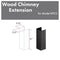 61" Wooden Chimney Extension for Ceilings up to 12 ft.