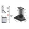 30 In. Wooden Convertible Vent Wall Mount Range Hood In Rustic Dark Finish