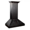 30 In. Wooden Convertible Vent Wall Mount Range Hood In Rustic Dark Finish