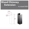 61" Wooden Chimney Extension for Ceilings up to 12 ft.