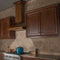 30 In. Wooden Wall Mount Range Hood In Rustic Light Finish