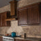 30 In. Wooden Wall Mount Range Hood In Rustic Light Finish