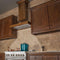 30 In. Wooden Wall Mount Range Hood In Rustic Light Finish