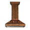 36 In. Wooden Wall Mount Range Hood In Rustic Light Finish