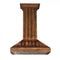 36 In. Wooden Wall Mount Range Hood In Rustic Light Finish