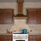 36 In. Wooden Wall Mount Range Hood In Rustic Light Finish