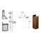 61" Wooden Chimney Extension for Ceilings up to 12 ft.