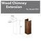 61" Wooden Chimney Extension for Ceilings up to 12 ft.