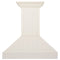 36 In. Ducted Vent Wooden Wall Mount Range Hood In Cottage White