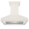 36 In. Ducted Vent Wooden Wall Mount Range Hood In Cottage White