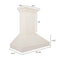 36 In. Ducted Vent Wooden Wall Mount Range Hood In Cottage White