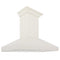 48 In. Ducted Vent Wooden Wall Mount Range Hood In Cottage White
