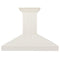 48 In. Ducted Vent Wooden Wall Mount Range Hood In Cottage White