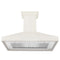 48 In. Ducted Vent Wooden Wall Mount Range Hood In Cottage White