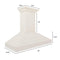 48 In. Ducted Vent Wooden Wall Mount Range Hood In Cottage White