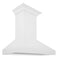 36 In. Wooden Wall Mount Range Hood In Shiplap Bright White Finish