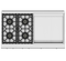 48" Range 4 Burner with 24" Griddle