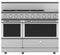 48" Range 5 Burner with 12" Griddle