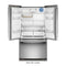 20 Cu. Ft. 36-inch Counter-depth French Door Refrigerator With Internal Water Dispenser