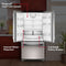 22 Cu. Ft. 33-inch Standard-depth French Door Refrigerator With Internal Water Dispenser