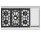 48" Range 5 Burner with 12" Griddle