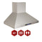 30″ Wall Mounted Range Hood