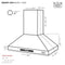 36″ Island Range Hood