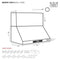 36″ Wall Mounted Range Hood
