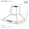 48″ Wallmounted Hood