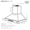 48″ Wall Mounted Color Range Hood