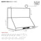 48″ Under Cabinet Range Hood