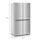 19.4 cu. ft. 36-inch wide Counter-Depth 4-Door Refrigerator with PrintShield® Finish