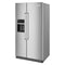 19.9 cu ft. Counter-Depth Side-by-Side Refrigerator with Exterior Ice and Water and PrintShield™ finish