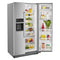 19.9 cu ft. Counter-Depth Side-by-Side Refrigerator with Exterior Ice and Water and PrintShield™ finish