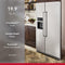 19.9 cu ft. Counter-Depth Side-by-Side Refrigerator with Exterior Ice and Water and PrintShield™ finish