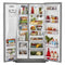 24.8 Cu Ft. Side-by-side Refrigerator With Exterior Ice And Water And Printshield® Finish