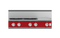 36" Rangetop, 4 Burner with Griddle