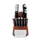 15-Piece Professional German Steel Kitchen Knife Block Set