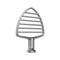 Stainless Steel Pastry Beater for Bowl-Lift Stand Mixers