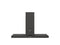 48 T-Shape Wallmounted Hood, 1 motor 600 CFM