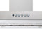 48 T-Shape Wallmounted Hood, 1 motor 600 CFM