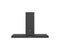48 T-Shape Wallmounted Hood, 1 motor 600 CFM