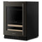 24" Beverage Center With Glass Door And Wood-front Racks