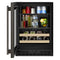 24" Beverage Center With Glass Door And Wood-front Racks
