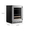 24" Beverage Center With Glass Door And Wood-front Racks