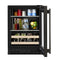 24" Beverage Center With Glass Door And Wood-front Racks